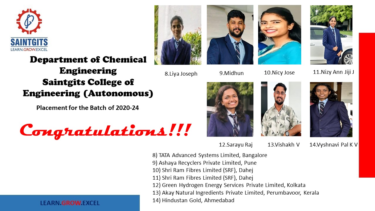 Chemical Engineering 2024 placement -Slide 2